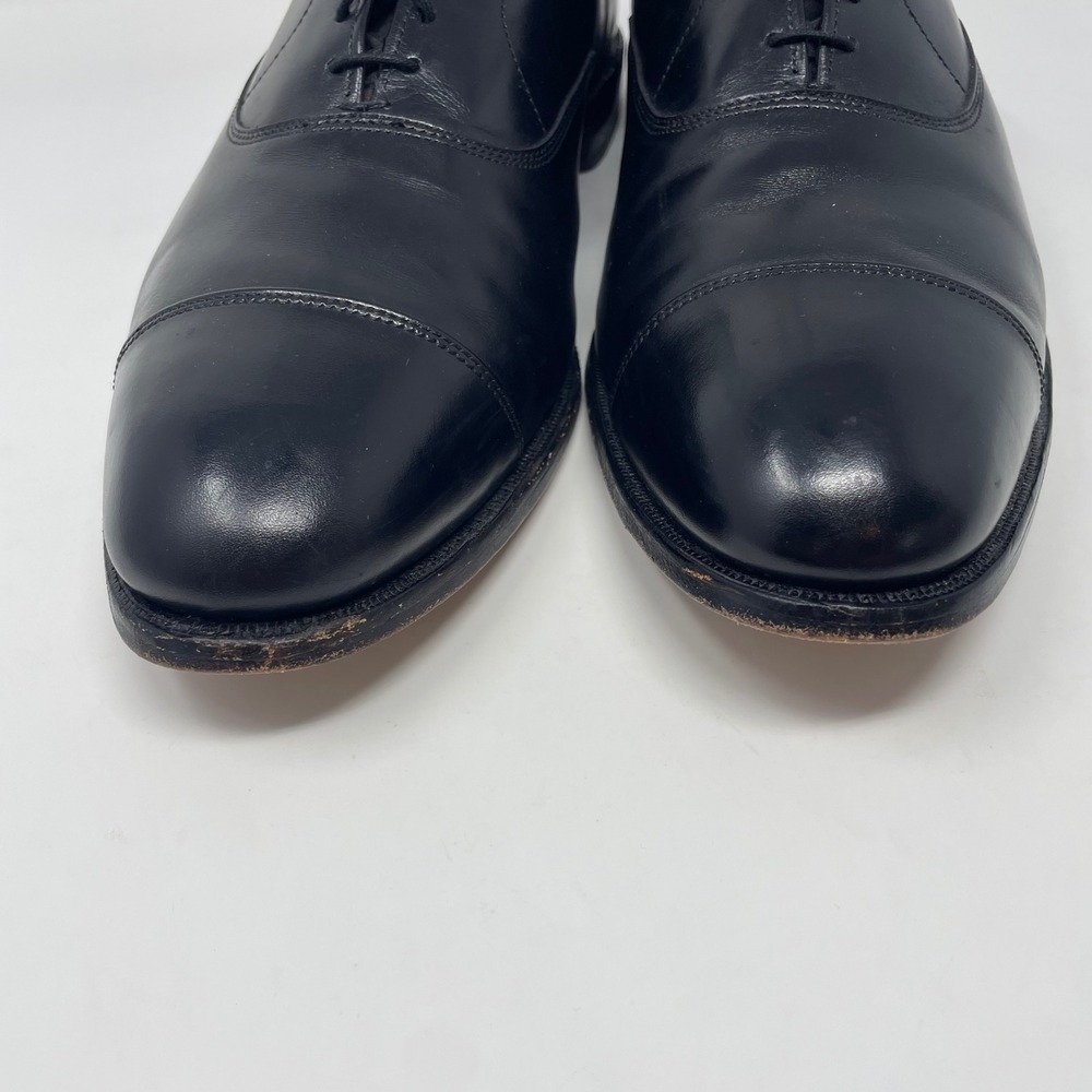 Allen Edmonds Park Avenue Black Leather Cap Toe Oxford Dress Shoes Mens 12 D - Picture 7 of 11